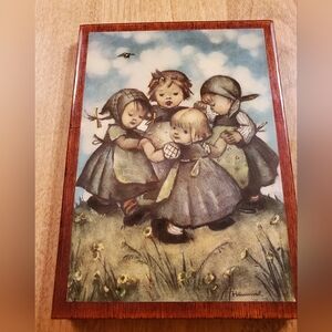 Vintage Hummel Wooded Picture Ring Around The Rosie Scene Cottagecore